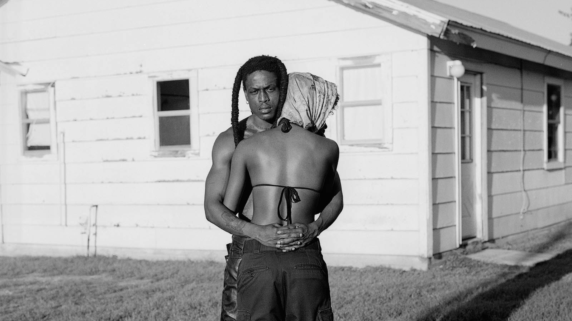 Billy and Minzly, Buda, Texas (detail), 2020, printed 2024, Rahim Fortune (American, born 1994), Gelatin Silver print, courtesy of Sash Wolf Projects.