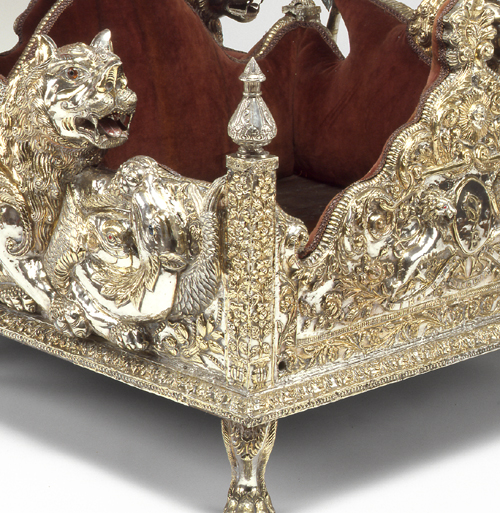 <p>South Asian Galleries, Level 3</p>
<p>An Indian prince rode in this silver-gilt howdah, or elephant saddle, during public celebrations. What would you ride if you were a powerful ruler? </p>
