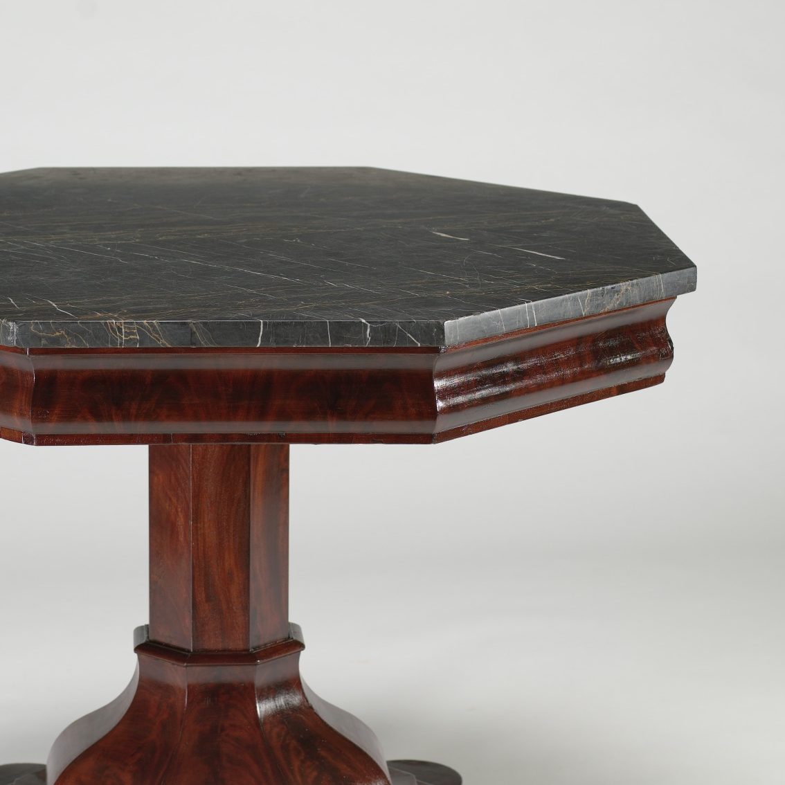 <p>Visit the American Art Galleries on Level 2 to find this Center Table. Experts believe it was made by Thomas Day, an African American cabinetmaker and business owner who was born into a free black family in Virginia in 1801. How many different shapes make up this Center Table?</p>
