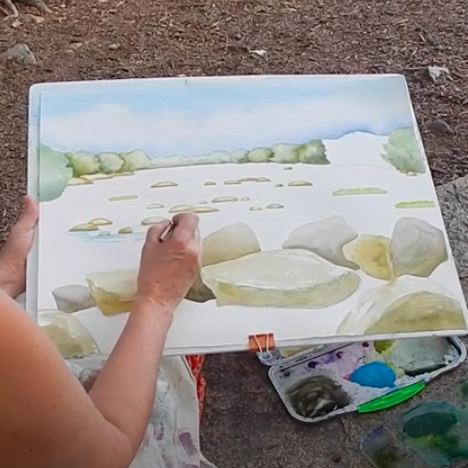 Watercolor Techniques: Plein Air Painting (Part 4)
