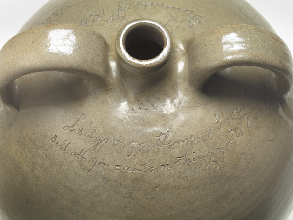 Smarthistory: Resisting slavery with poetry and clay, a doubled-handled jug by David Drake